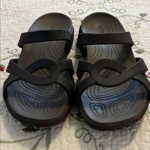 CROCS Black Women's Sandals
